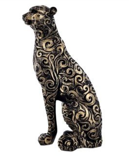 Elegant Panther Animal Statue for Home Décor Showpiece for Gifting Decorative Sculpture for Living Room or Office