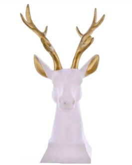 Cute Deer Animal Statue for Home Décor Showpiece for Gifting Decorative Sculpture for Living Room or Office