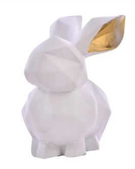 Cute Rabbit Animal Statue for Home Décor Showpiece for Gifting Decorative Sculpture for Living Room or Office