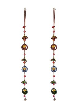 Handcrafted Door Toran Hanging Chopsee, 44 cm, Multi-Color