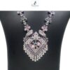 SAMIRA Handcrafted Necklace Jewellery Set with Ear Rings Oxidized Diamond Pendant 4 6 24