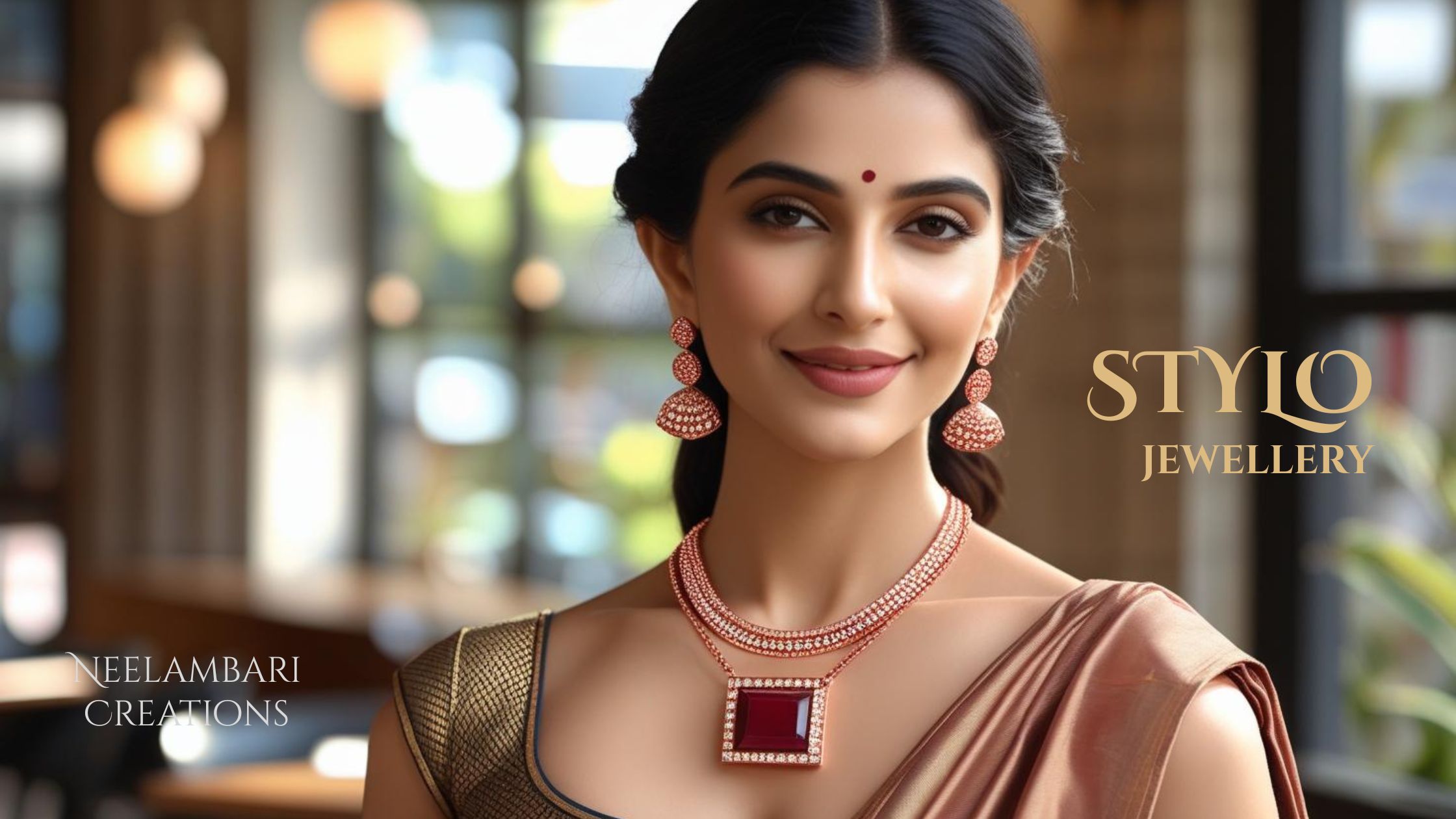 STYLO Rose Gold Necklace Sets from Neelambari Creations H2