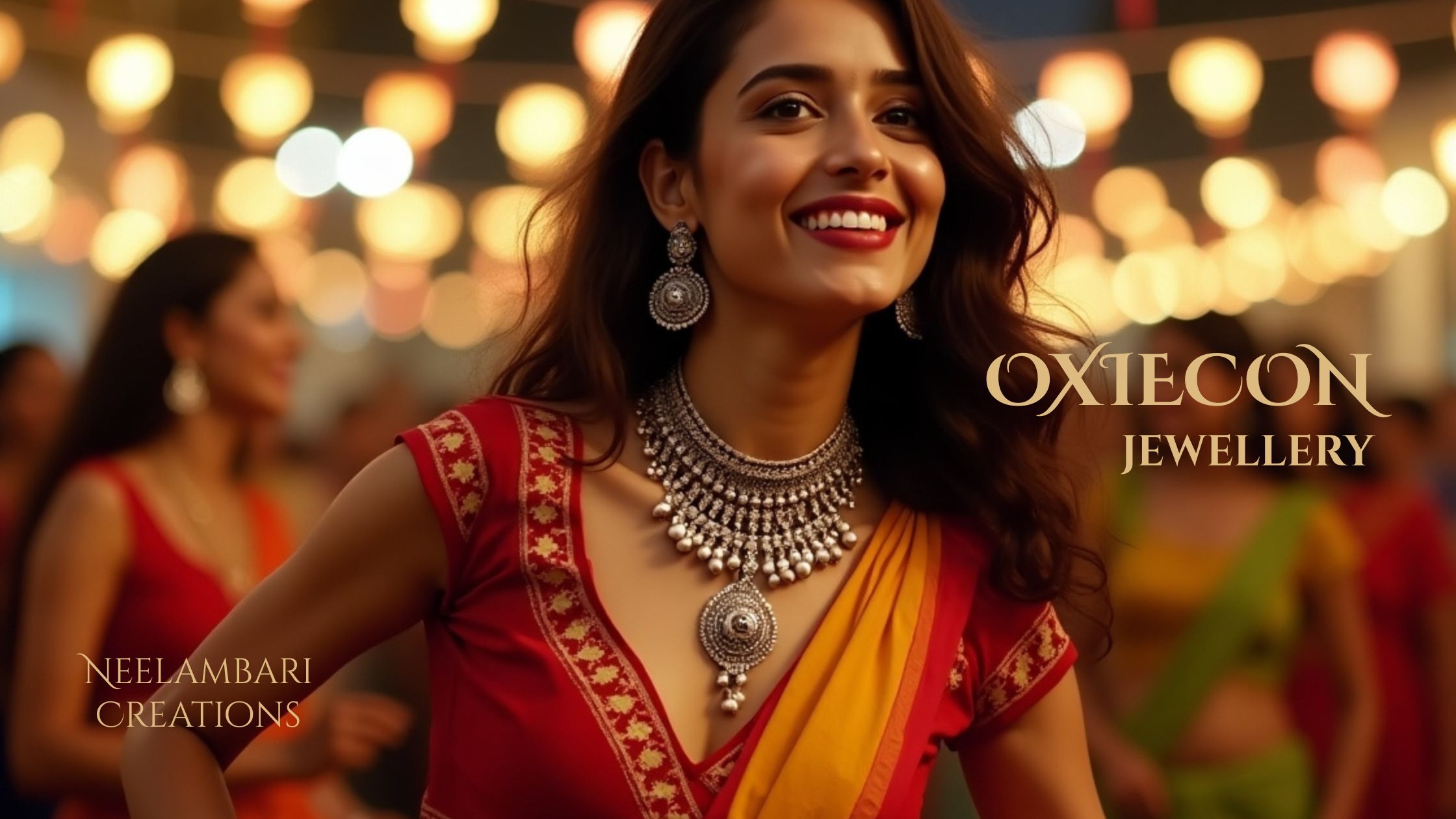 Iconic Festive Oxidized Necklace Sets from Neelambari Creations H1