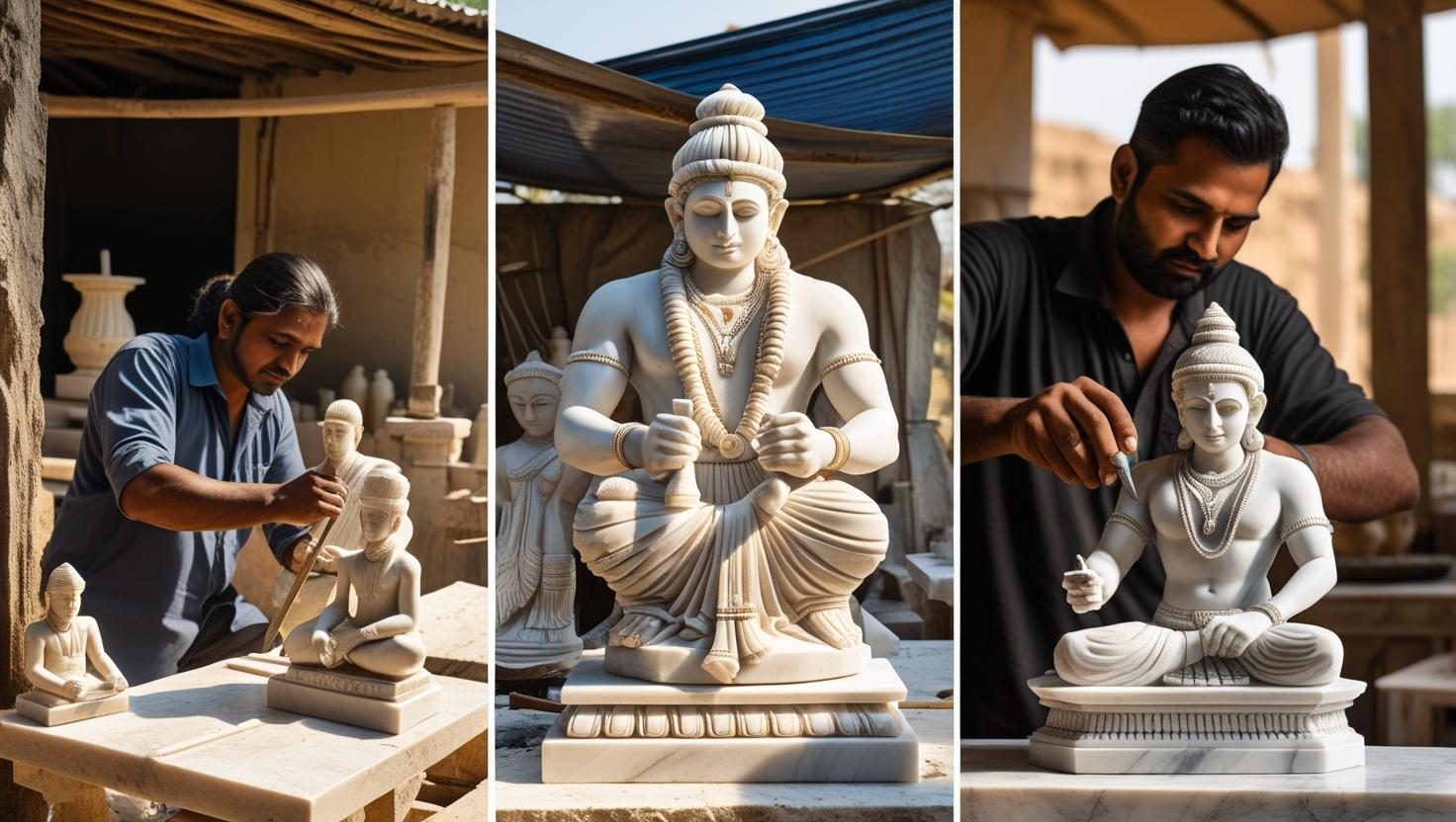 Leo Arts & Fabrics – Artisans – Marble – 02 Leo Arts and Fabrics - Marble Arts - Udaipur Rajasthan - Buy Indian Handicrafts Online - Ethnic Galaxy