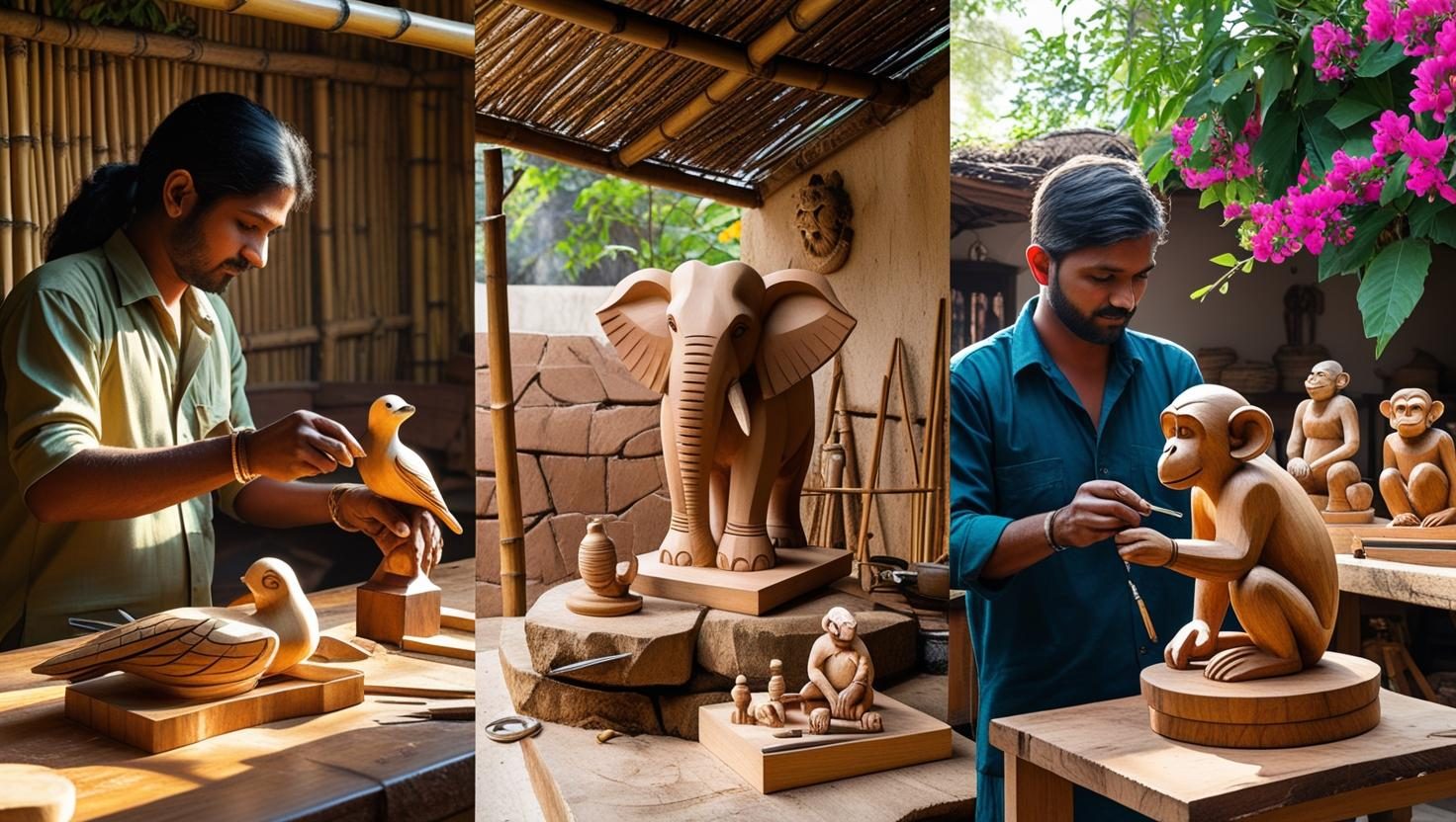 Leo Arts & Fabrics – Artists – Wood 01 Leo Arts & Fabrics - Artists - Woodwork - Mysuru 2025 - Buy Indian Handicrafts Online - Ethnic Galaxy